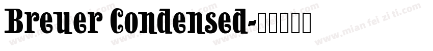 Breuer Condensed字体转换